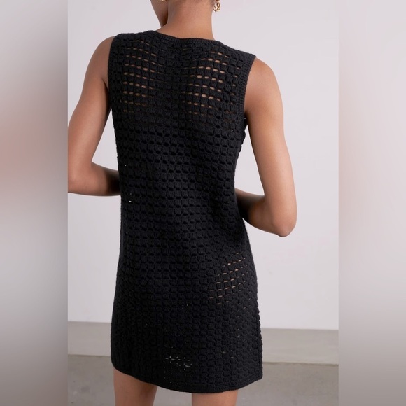 MADELEINE THOMPSON Dresses & Skirts - MADELEINE THOMPSON Alexia crochet-knit wool and cashmere-blend mini dress M